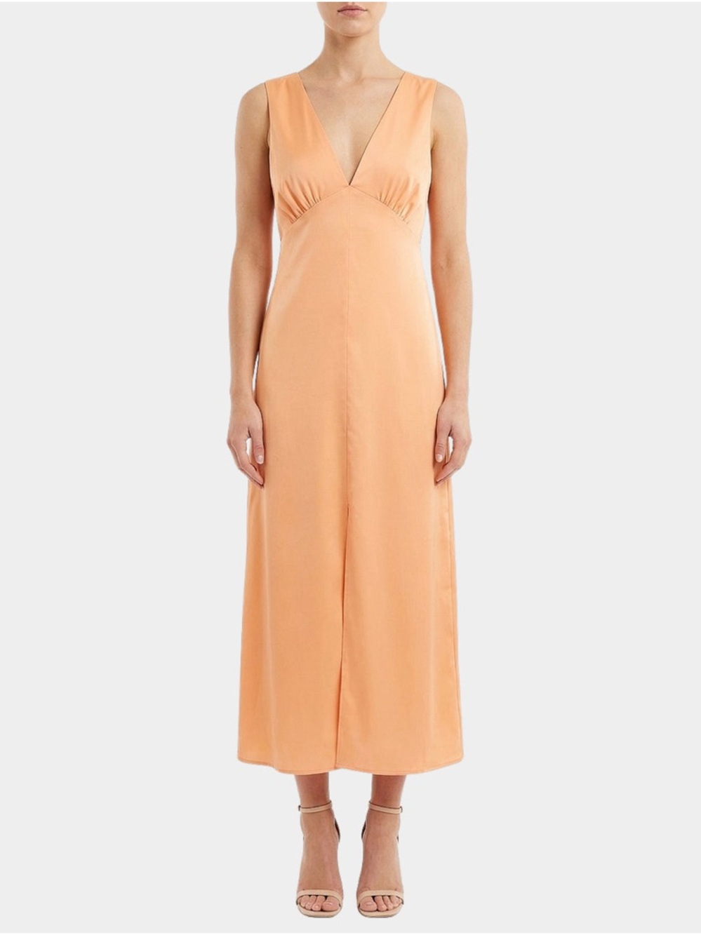 Cleobella Peach Sleeveless V-Neck Maxi Dress